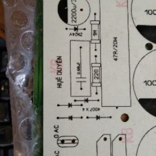 Pcb nguồn 8 tụ sợi thủy tinh