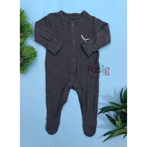 Sleepsuit Cài Nút Có Vớ Bé Trai Geo - Đen Voi