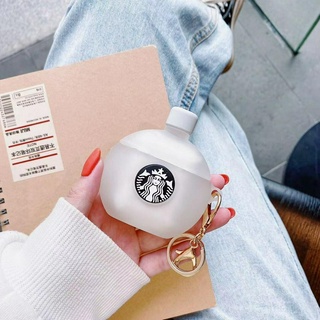 Vỏ ĐựngHộp Sạc Tai Nghe Thiết Kế Bình Họa Tiết Starbuck 3D Bảo Vệ Cho Airpods 1/2/3/Pro