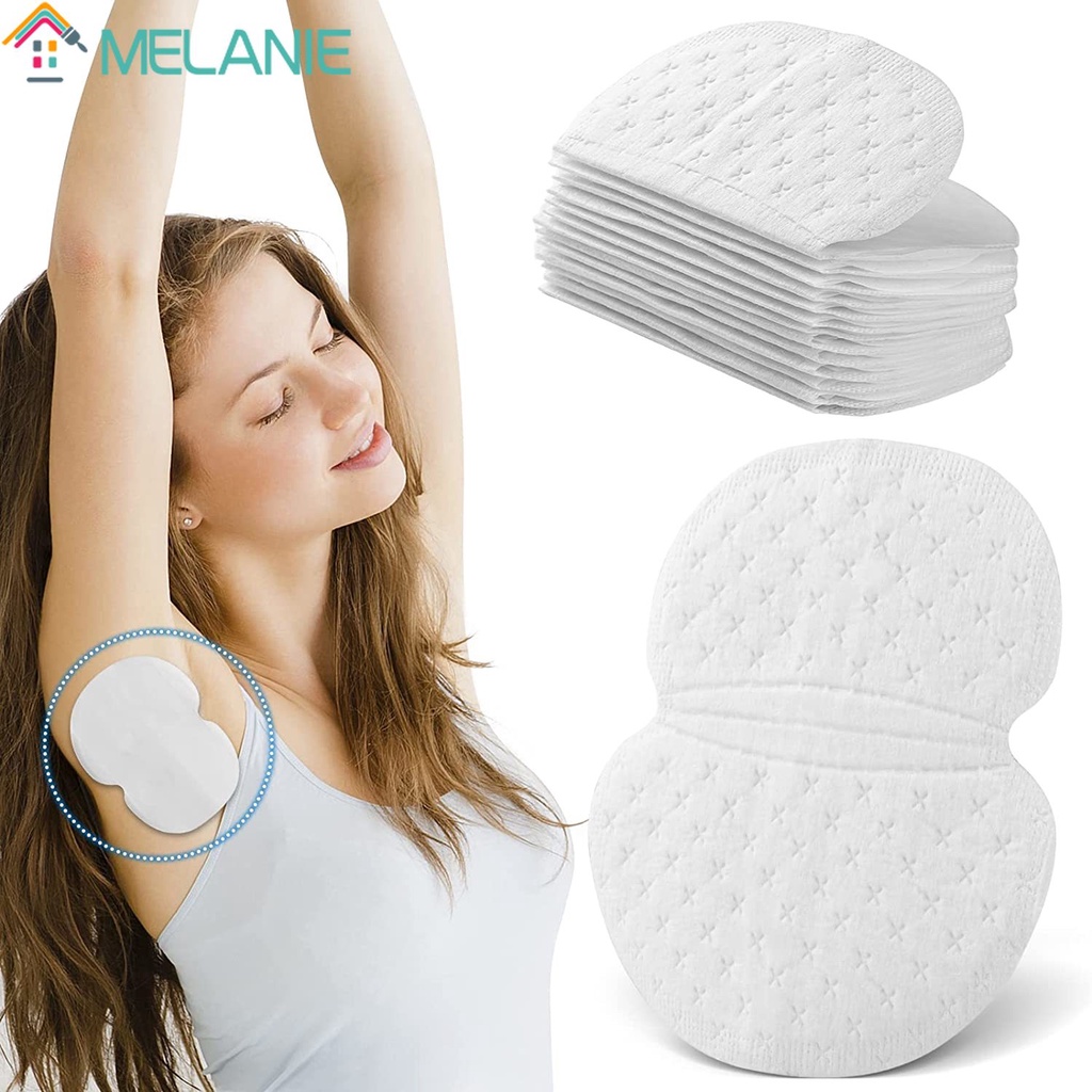 Bộ 10 Miếng Dán Thấm Hút Mồ Hôi Nách Vô Hình Bằng Vải Cotton Không Dệt Tự Dính Thoáng Khí Thoải Mái