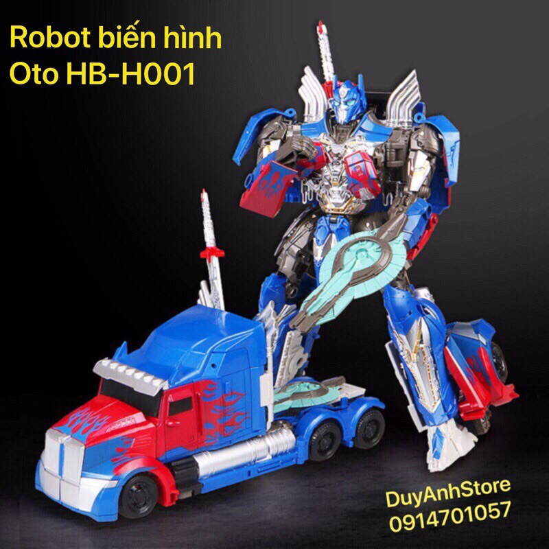 Robot biến hình ôtô Transformer mẫu Optimus Prime HB-H0001 🌸FREESHIP🌸 - Đồ chơi mô hình, rèn luyện cho bé