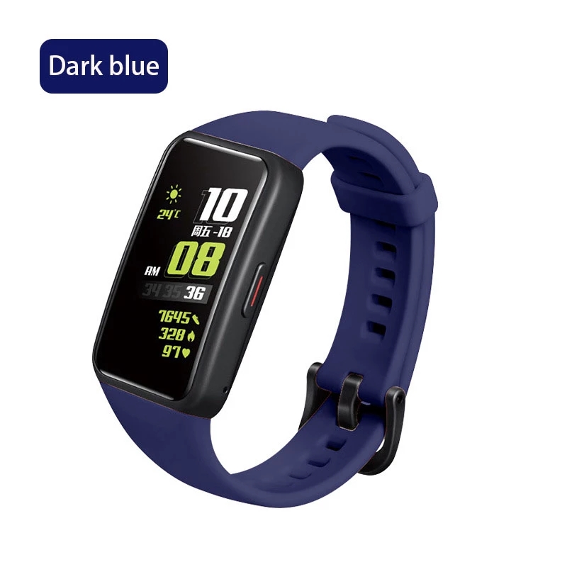 Dây Đeo Thay Thế Bằng Silicon Màu Trơn Dành Cho Huawei Honor Band 6