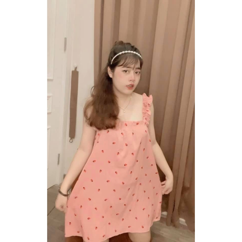 [55-100kg] Váy Ngủ Dây Chun Bèo, chất Đũi Maii Thươngg Bigsize Đủ Màu | BigBuy360 - bigbuy360.vn