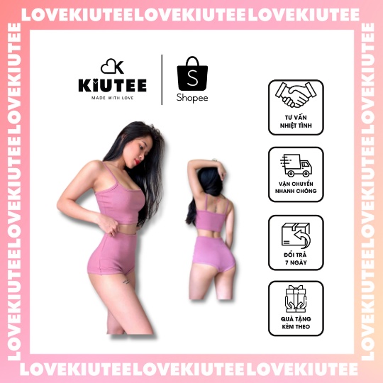 Set bikini lưng cao High waisted LOVEKIUTEE | BigBuy360 - bigbuy360.vn