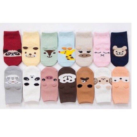 Combo 5 đôi Tất Pony Kid Cổ Cao Chống Trượt Cho Bé