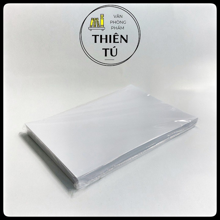 Giấy bìa cứng A4 TRẮNG dày 180gsm, Giấy bìa màu khổ A4, Giấy A4 cứng màu Trắng làm thiệp trang trí, làm thẻ name card