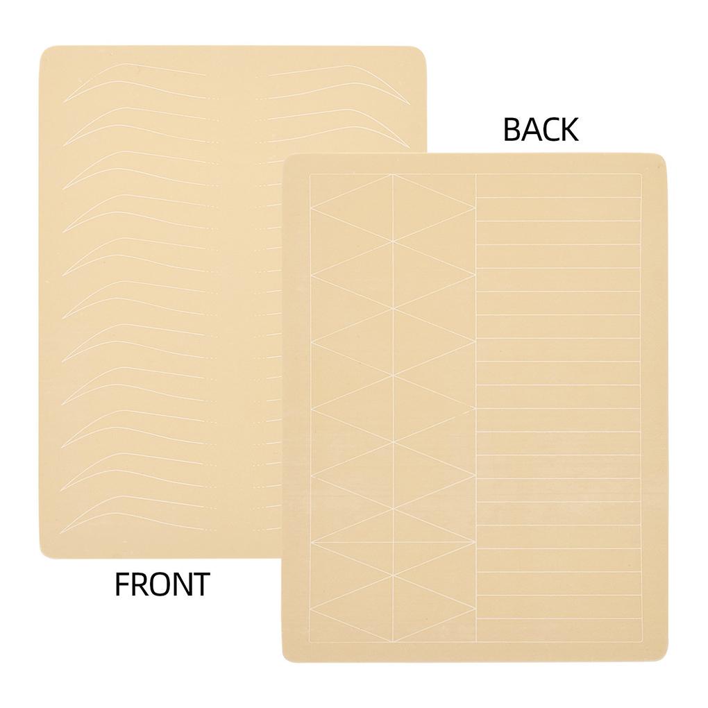 Set 5 Miếng Silicone Linh Hoạt Tập Vẽ Lông Mày Chuyên Nghiệp Hai Mặt Không Mực