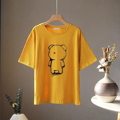 [Ảnh thật] Áo thun tay lỡ cotton Bear [ áo thun tay lỡ unisex nam nữ đều mặc được] | BigBuy360 - bigbuy360.vn