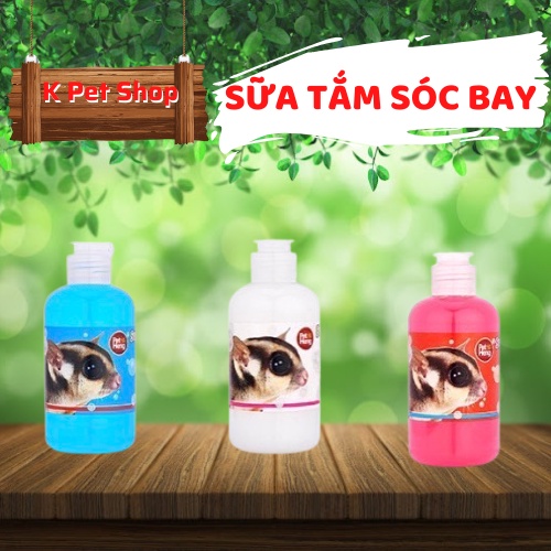 Sữa Tắm Sóc Bay Pet Heng  FREE SHIP  Sữa Tẳm 3 Mùi Cho Các Loài Gặm Nhắm, Có Thể Sử Dụng Sóc Thỏ Bọ Hamster.....
