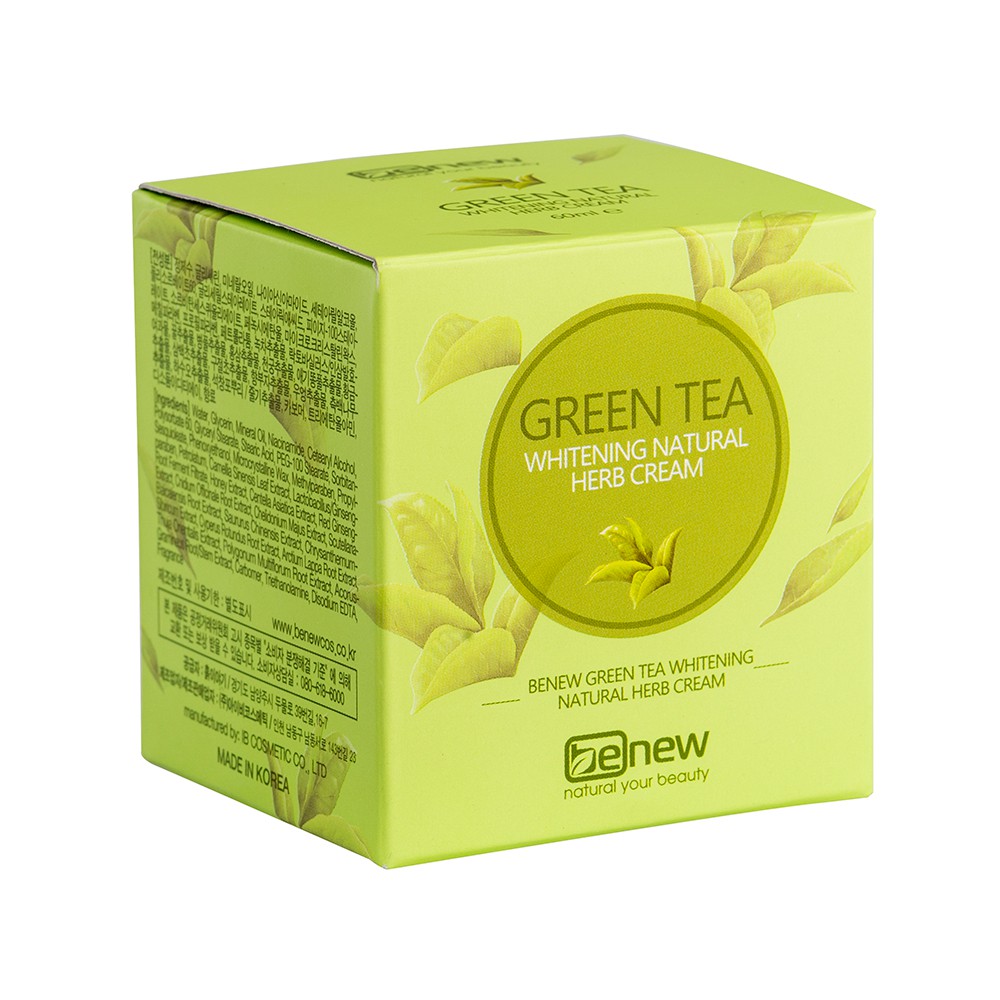 Kem Dưỡng Da Trà Xanh BENEW GREEN TEA - Hàn quốc