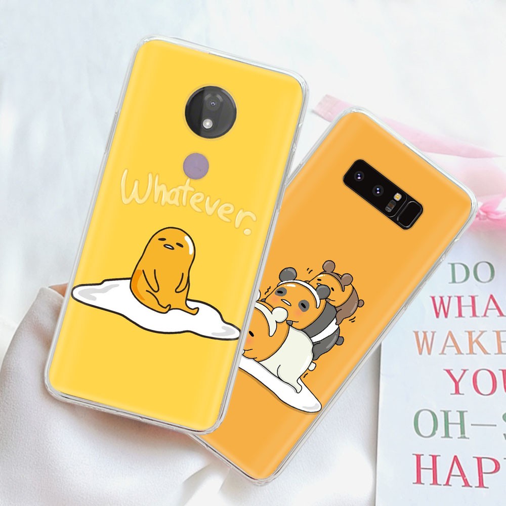 Ốp Điện Thoại Trong Suốt Họa Tiết Gudetama Dễ Thương Cho Motorola Moto E4 E5 E6 Plus E6S P30 Note Z2 Play Ty166