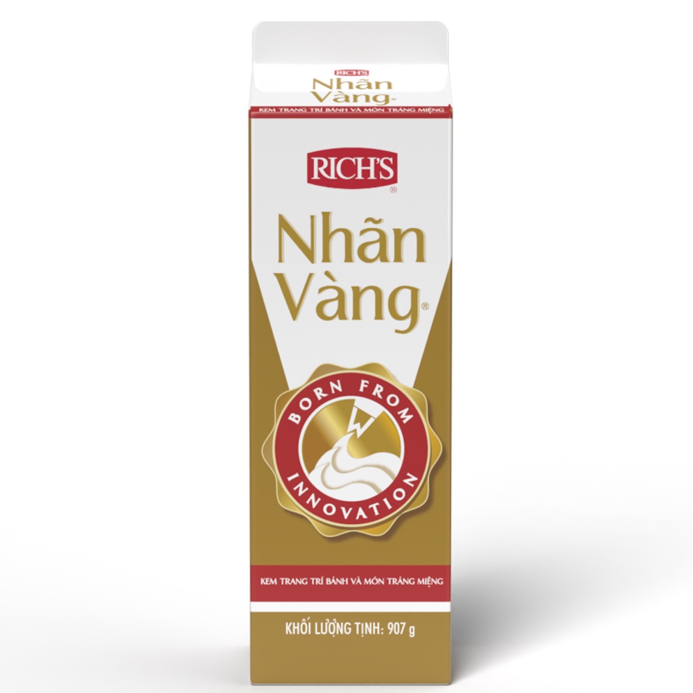 Kem Trang Trí Bánh Rich's Nhãn Vàng Gold Label 907g