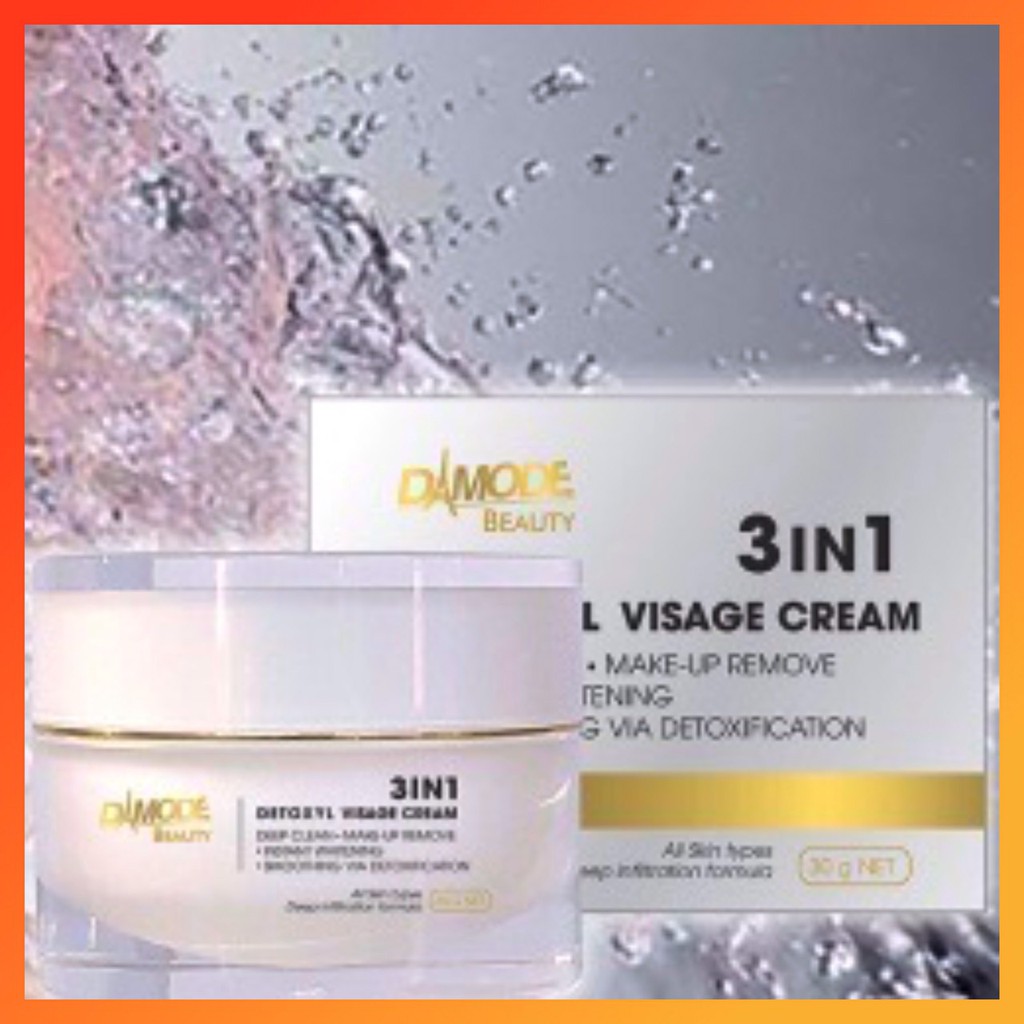 DAMODE KEM RỬA MẶT TẨY TRANG THẢI ĐỘC DA 3IN1 DETOXYL VISAGE CREAM