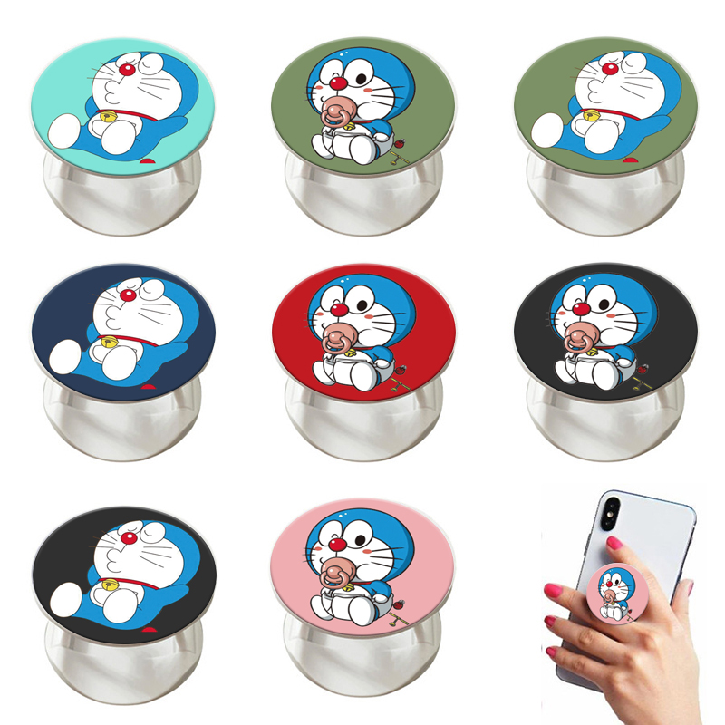 Giá Đỡ Điện Thoại Hình Doraemon Đáng Yêu Cho Portabler Grip PopSocket Stand Ring Holder For VIVO Y11 Y19 Y17 Y30
