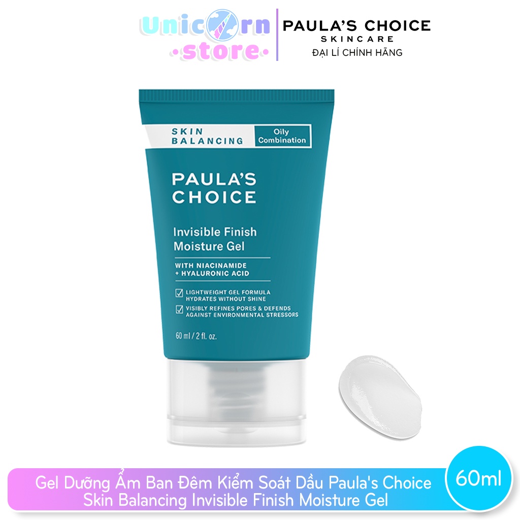 Gel Dưỡng Ẩm Ban Đêm Kiểm Soát Dầu Paula's Choice Skin Balancing Invisible Finish Moisture Gel 60ml