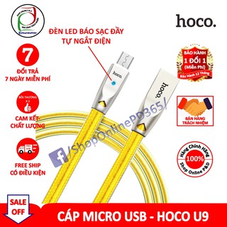Cáp sạc nhanh đèn led micro - hoco u9