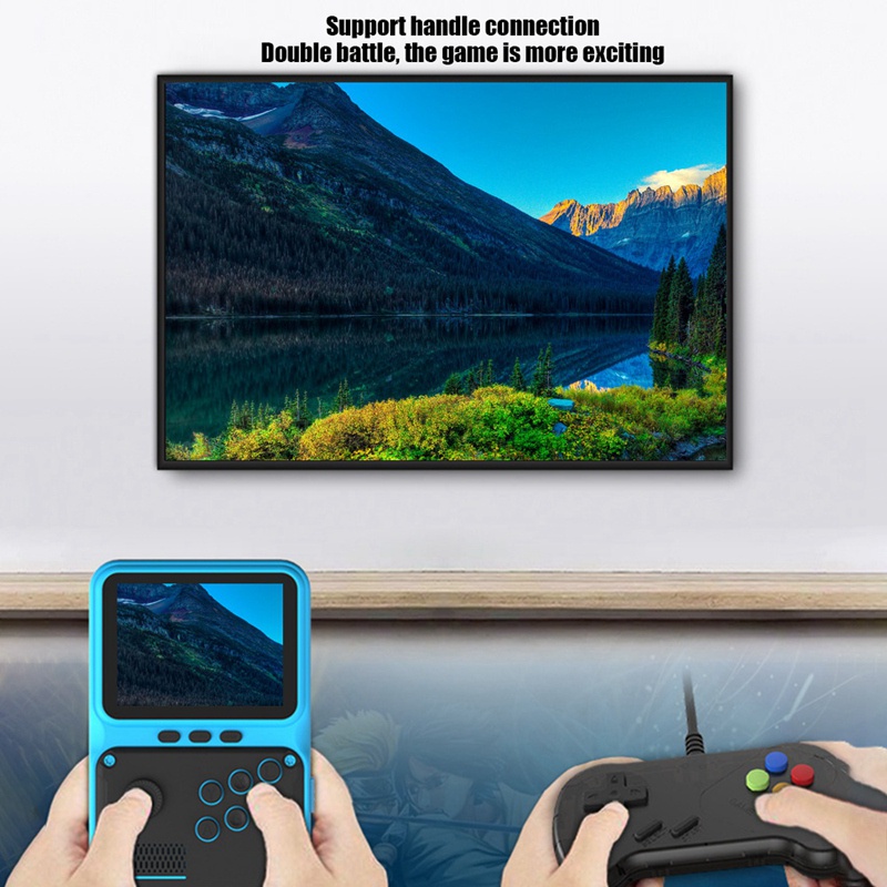JP09 Handheld Game Console 500-In-1 Retro Mini Game Console, Built-in Battery 300Mah, Supports Five Languages TV Input B