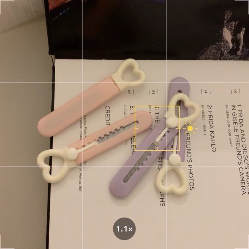 DAO DỌC GIẤY TRÁI TIM PASTEL