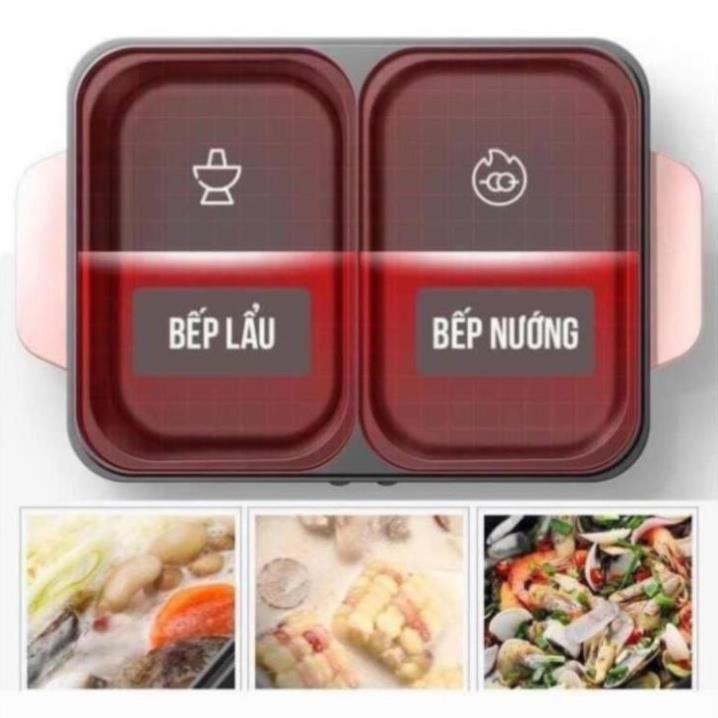 [ FREE SHIP ] Nồi Lẩu Kiêm Nướng 🥘 2in1 Mini Hàn Quốc🥘 Bếp Lẩu Nướng Đa Năng Cao Cấp