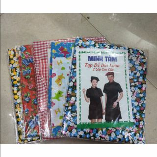 Tạp dề 2 lớp hoa hàng đẹp