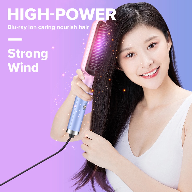 Lược điện duỗi tóc UBEATOR 2 trong 1 đa năng an toàn tiện dụng
