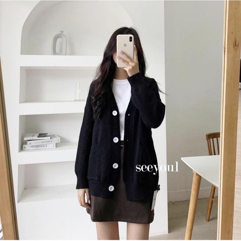 Áo cardigan nút trắng 👋🏻 | BigBuy360 - bigbuy360.vn