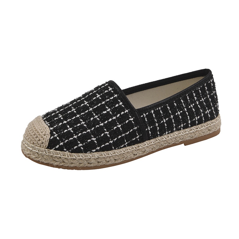 Giày đế mềm IELGY in họa tiết kẻ sọc kiểu Hàn Quốc cho nữ