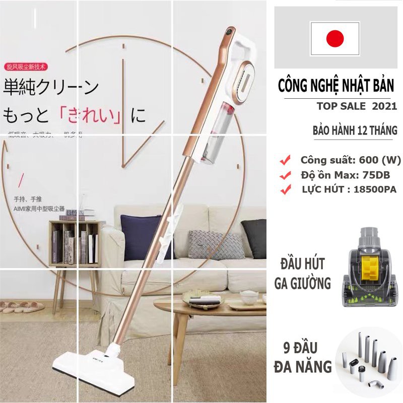Máy hút bụi cầm tay gia đình SV11 2 trong 1 thế hệ mới công suất 700W-800W - Hút sạch mọi vị trí VT161