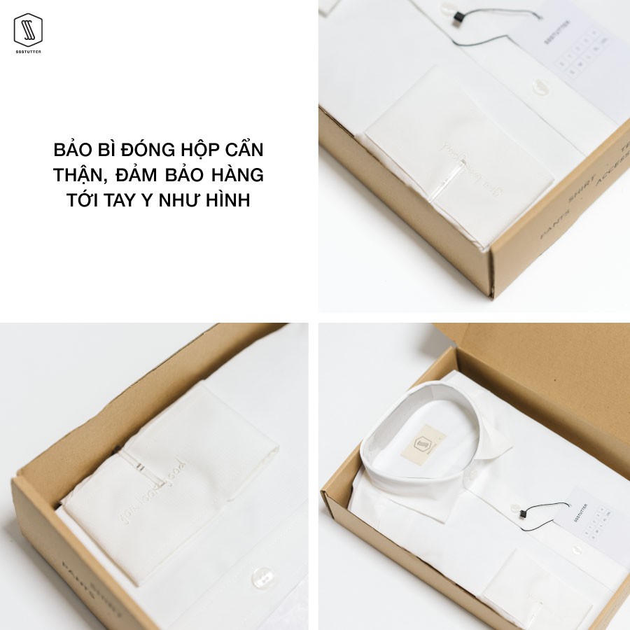 Áo sơ mi nam SSSTUTTER dài tay có túi ngực vải bamboo thoáng mát classic shirt | BigBuy360 - bigbuy360.vn