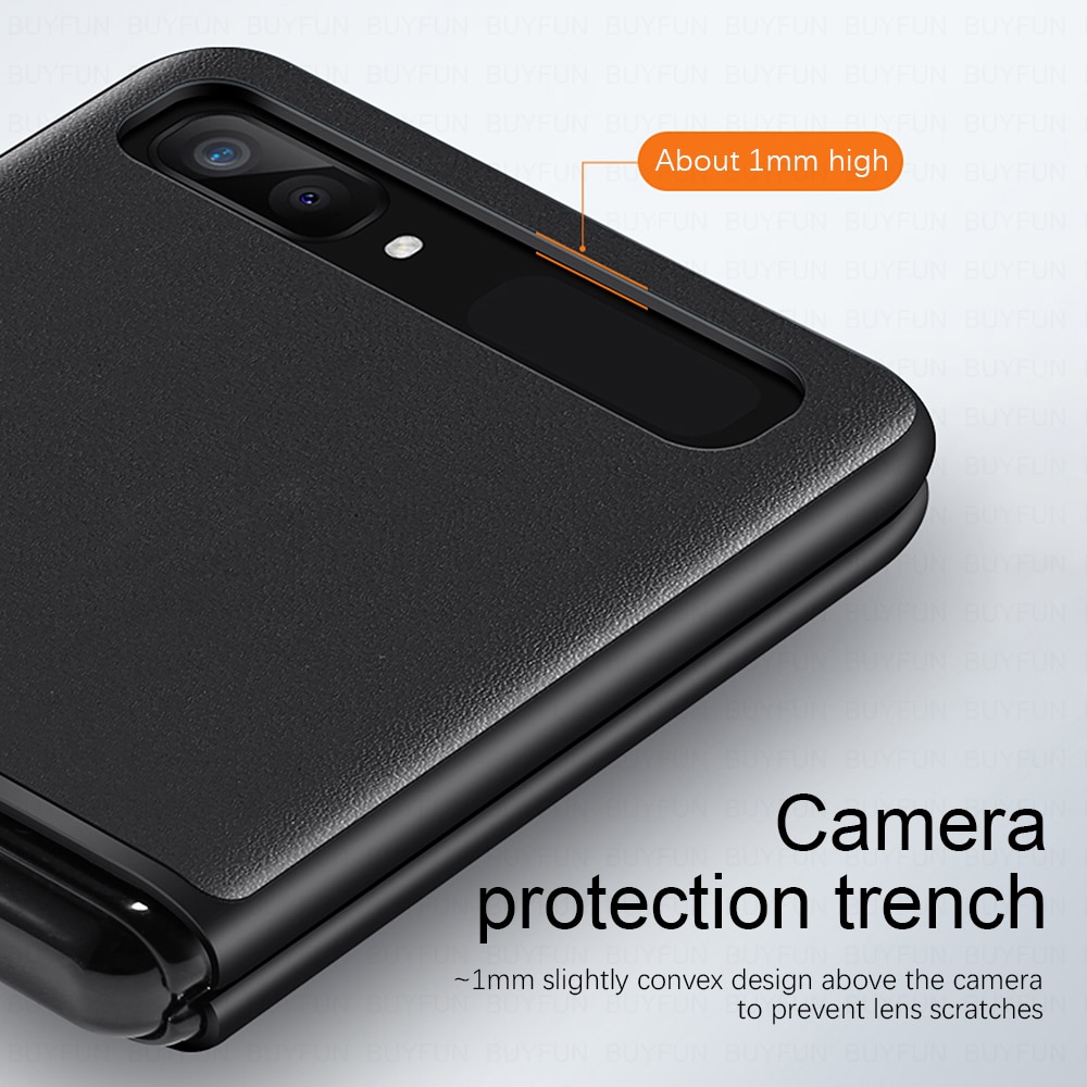 Ốp điện thoại da chống sốc dạng gập sm-f700 cho Samsung galaxy z flip | BigBuy360 - bigbuy360.vn