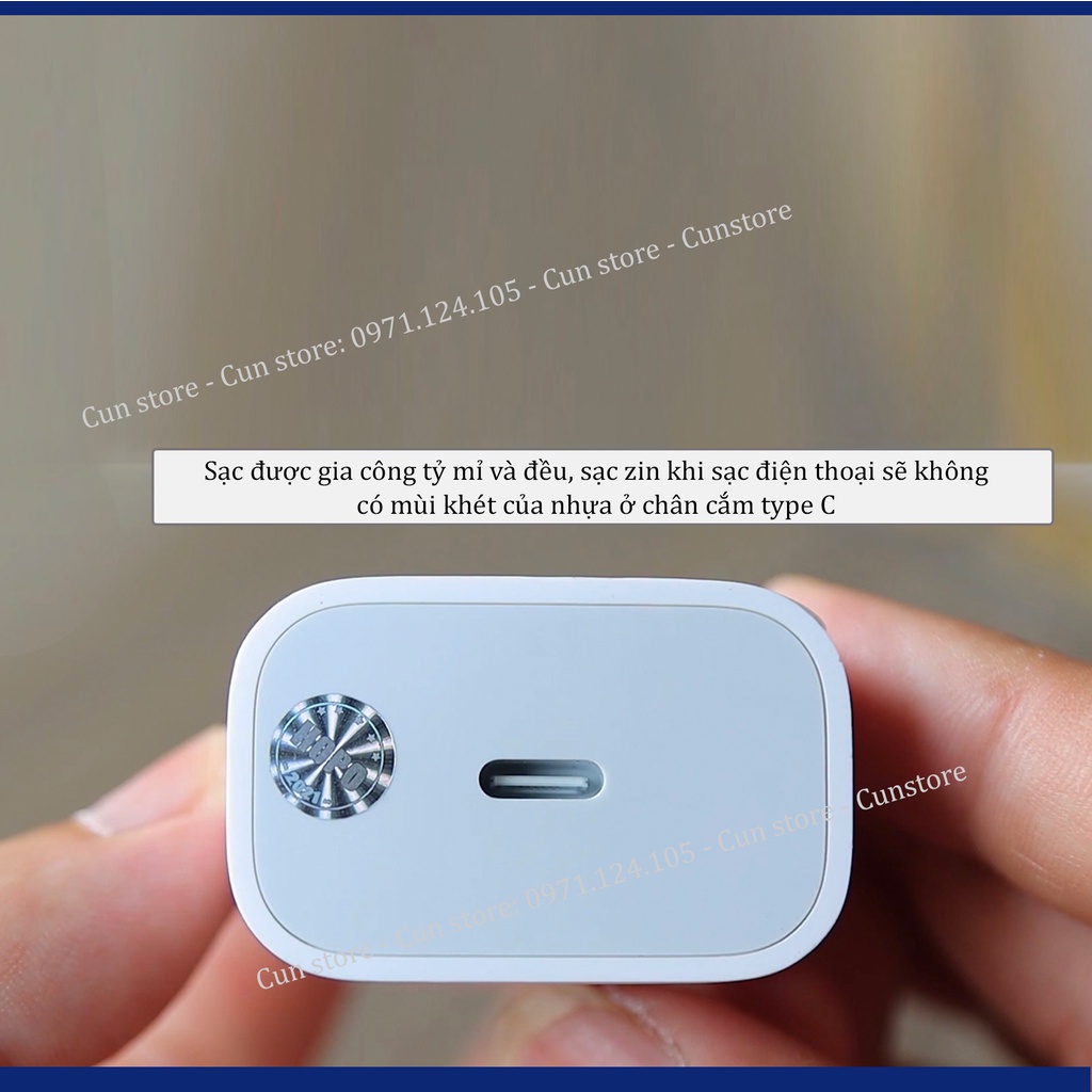 Củ sạc nhanh 20W cho IP full box chính hãng | Bảo hành 12 tháng