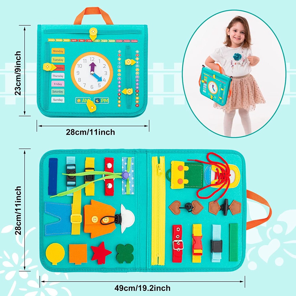 Bảng đồ chơi montessori JOLLYBABY hỗ trợ giáo dục sớm làm quà tặng Giáng sinh/ sinh nhật/ năm mới cho trẻ em