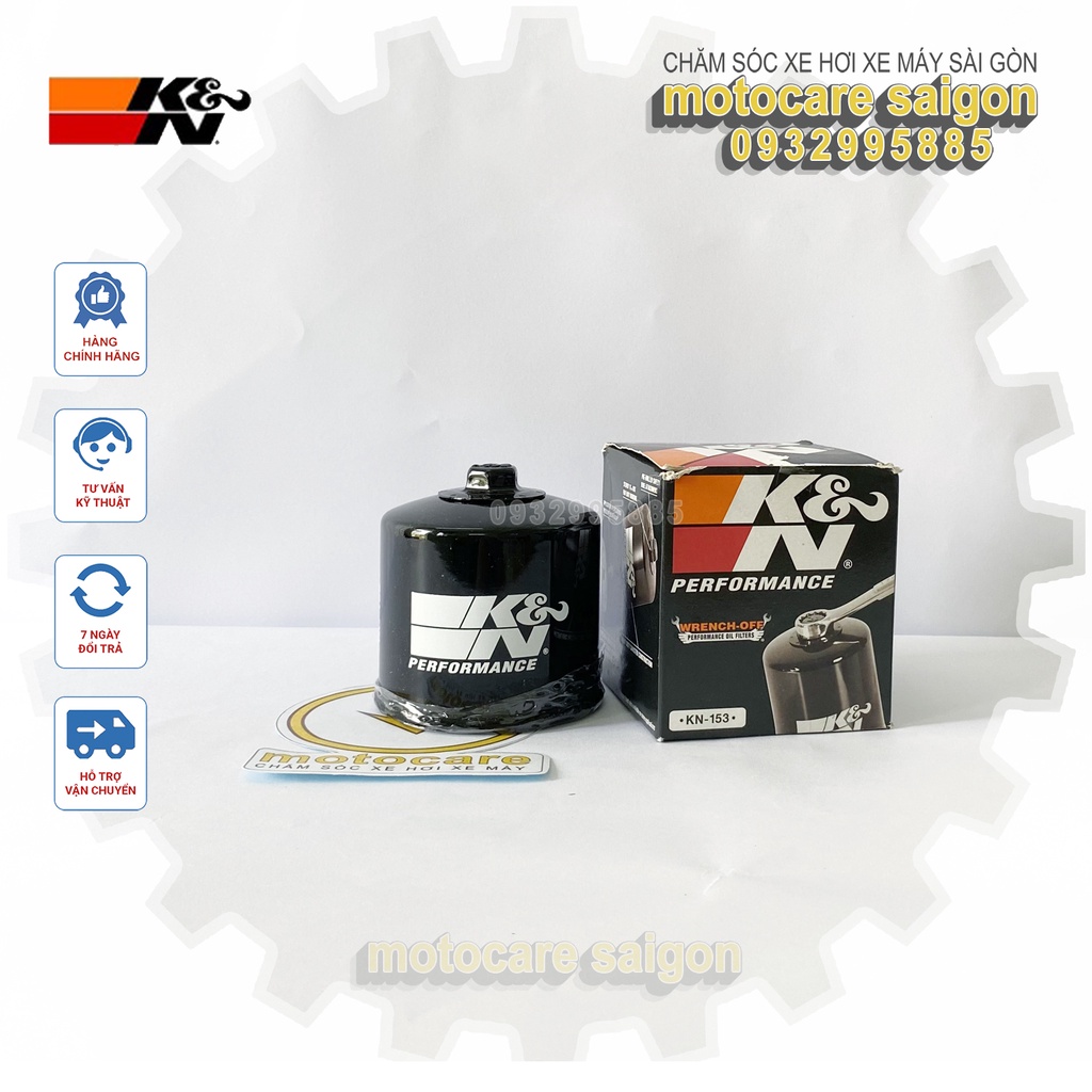 K&amp;N KN 153 - Lọc nhớt lọc dầu xe phân khối lớn cho các dòng DUCATI