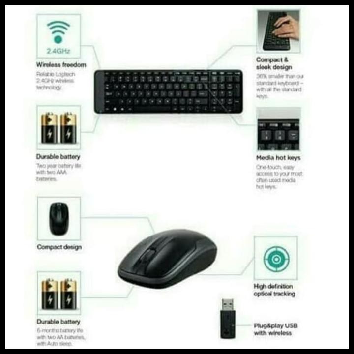 Chuột Không Dây Logitech Mk215 Kal208 | BigBuy360 - bigbuy360.vn