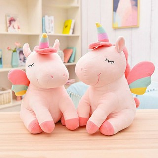 Gối ôm gấu bông kỳ lân unicorn 40cm_ Hàng siêu thị & shop