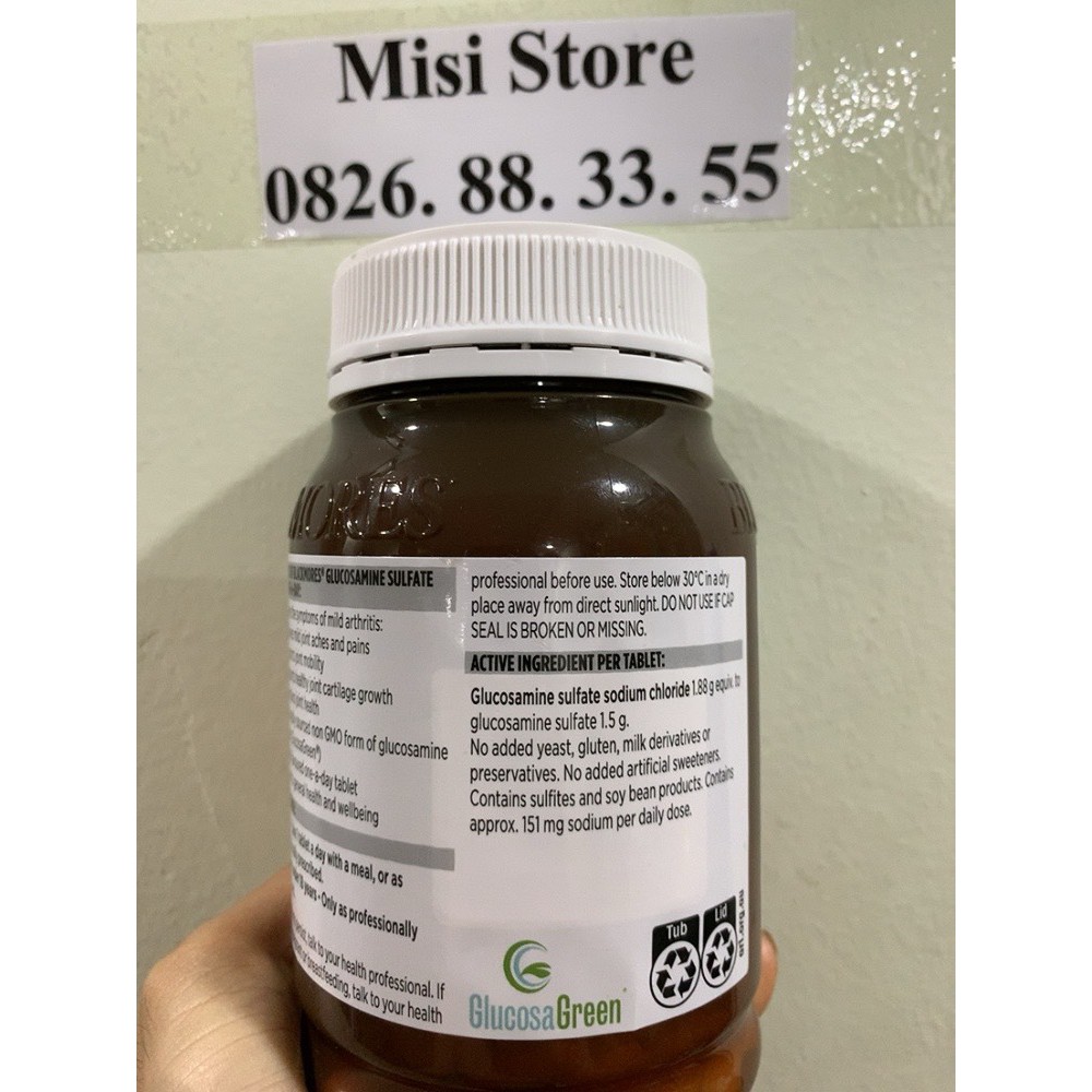 (Tem Chemist) Glucosamine Blackmores 180v, viên uống xương khớp, mẫu mới | Thế Giới Skin Care