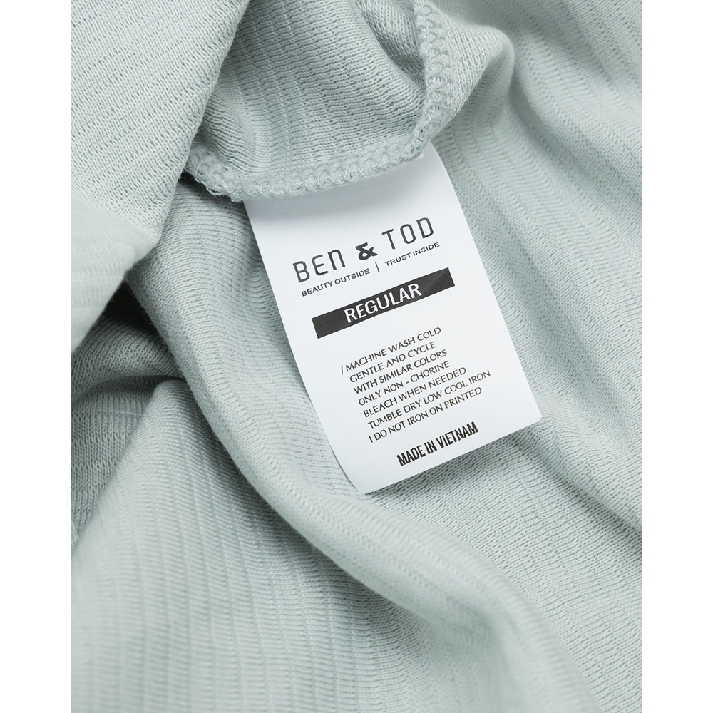 Áo polo nam BEN & TOD R1300BB103 vải thun cotton 100%, nam tính, chỉn chu, sang trọng, thanh lịch OUTLET 259