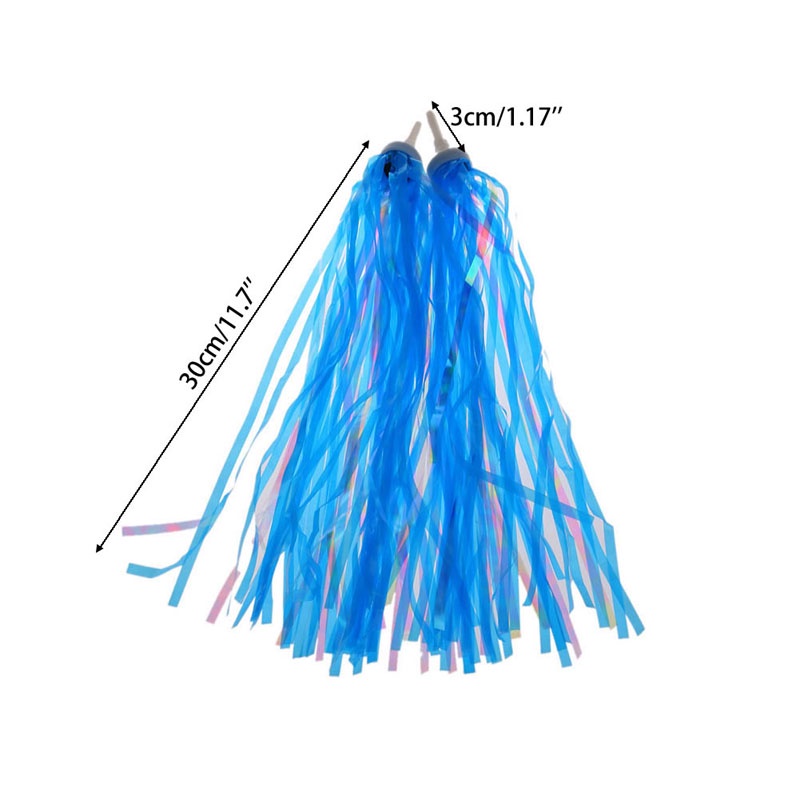 Set 2 Tay Lái Xe Đạp Ba Bánh Thiết Kế Tua Rua Dành Cho Bé Trai Và Bé Gái