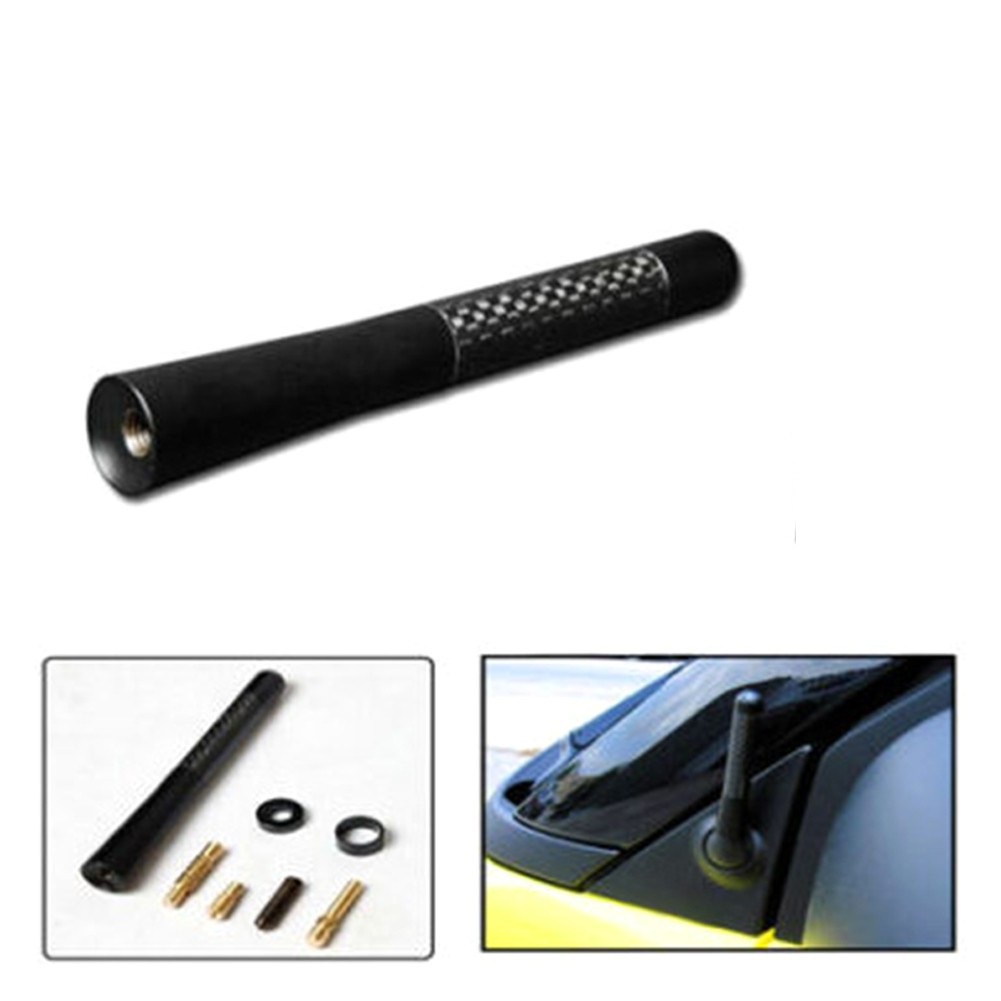 Ăng ten thu sóng Radio Fm 12cm giả vân carbon cho xe hơi, ô tô - Anten