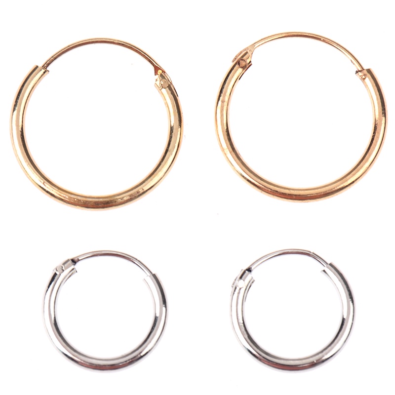 Set 3 Đôi Bông Tai Hình Tròn Đơn Giản Thời Trang Cho Nữ