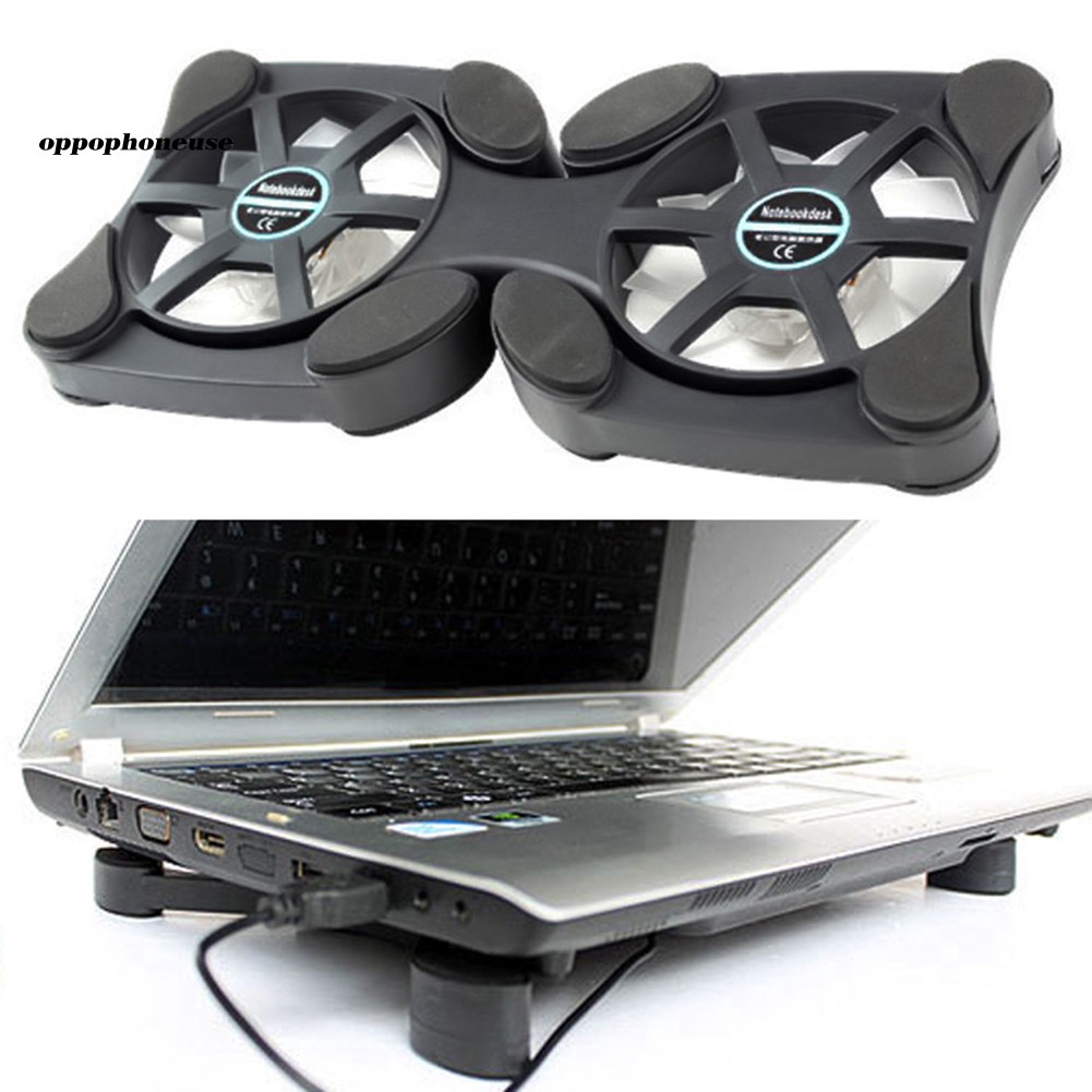 Tấm đế tản nhiệt 2 quạt tích hợp 14 inch cho laptop tiện lợi chất lượng cao