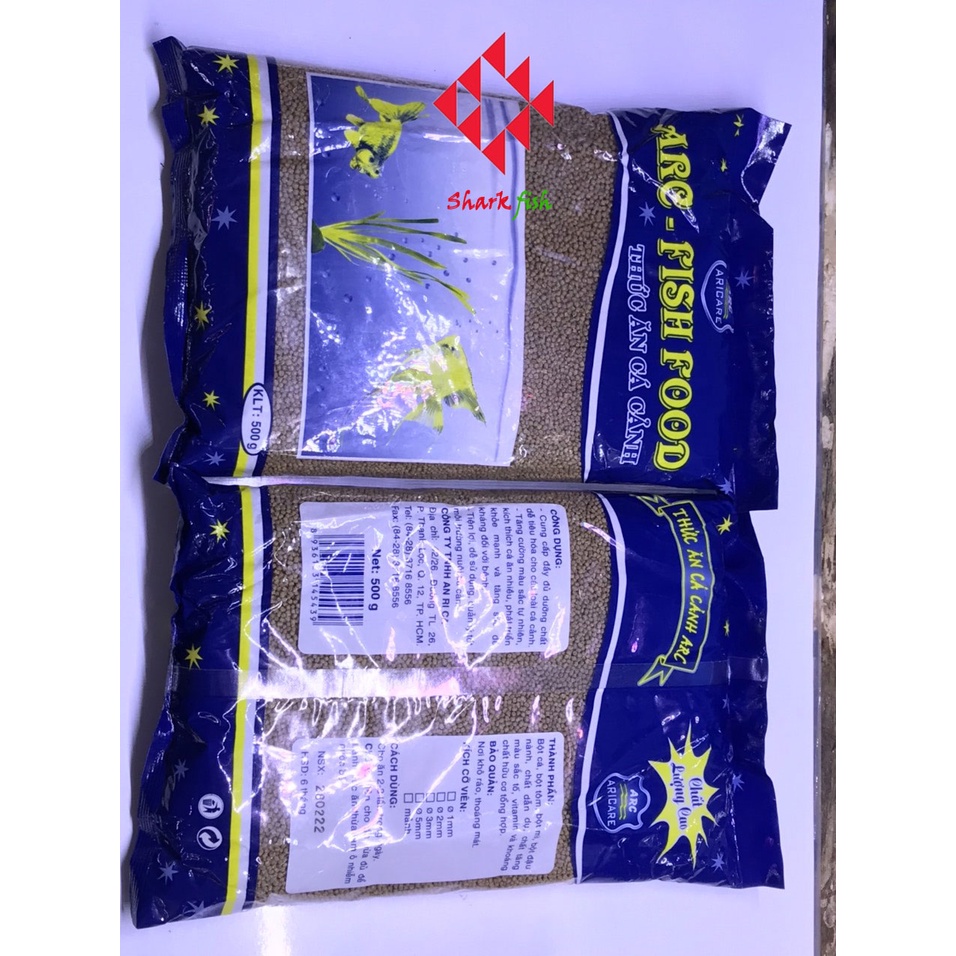 Thức ăn ARC cho cá cảnh -cám arc bịch 500gam cho cá