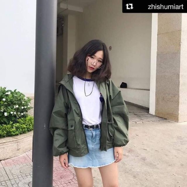 Áo Khoác kaki Jacket Có Mũ [Hình Thật]