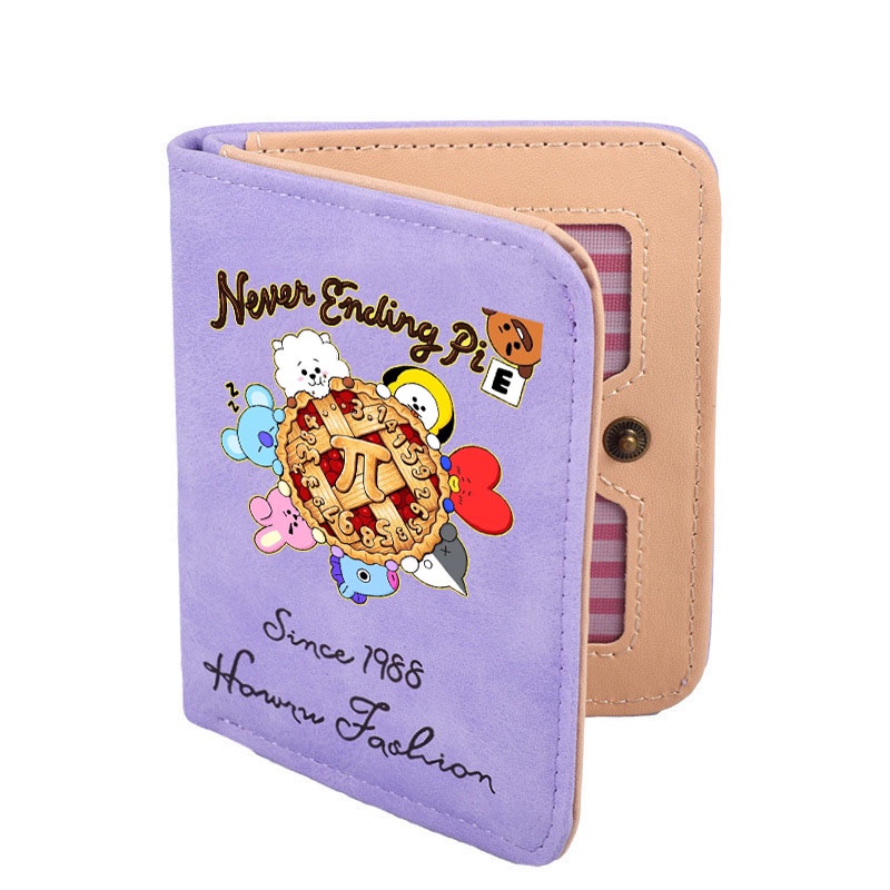 Ví Đựng Tiền Xu In Hình bt21 Dễ Thương