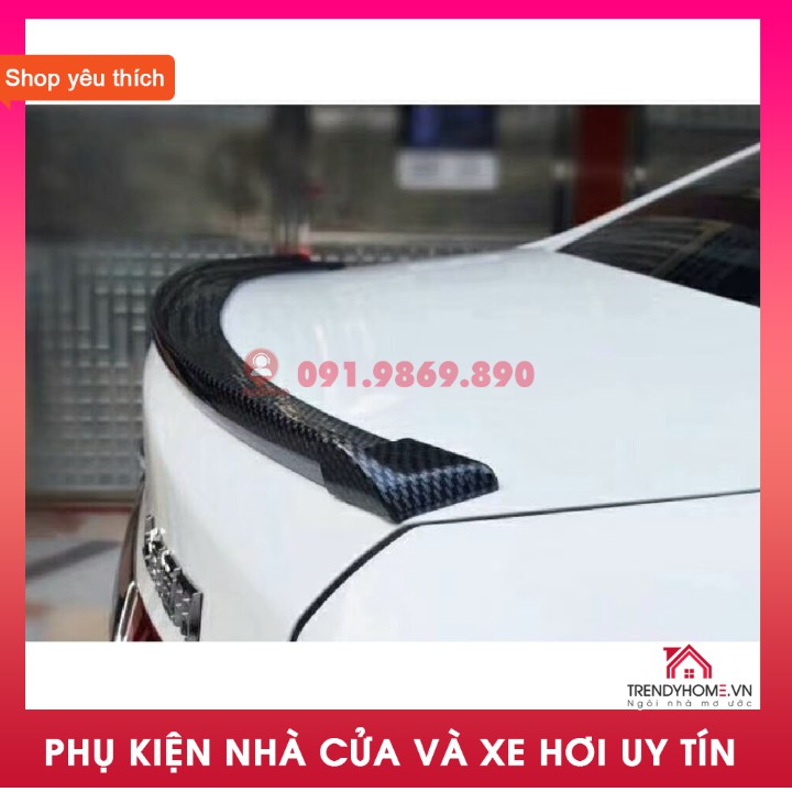 Phụ kiện ô tô |  Đuôi Gió, Cánh Lướt Gió Cao Su Vân Carbon 3D Xe Ô Tô Phong Cách Thể Thao