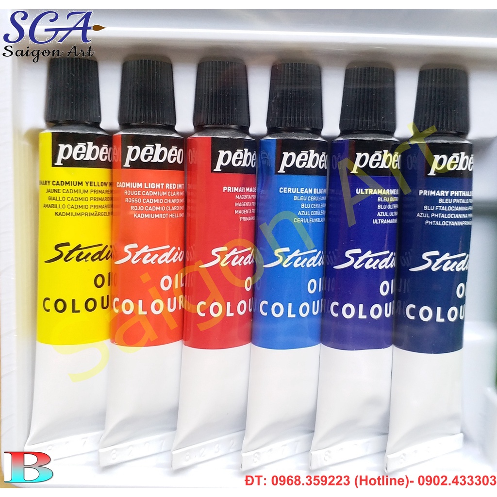 Bộ sơn dầu Pebeo Studio HUILE XL 12 màu x 12ml/tuýp