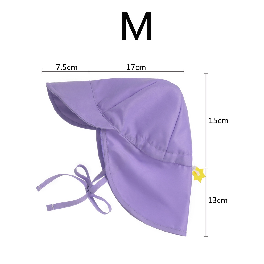 Nón Tai Bèo Chống Nắng Chống Gió Màu Sắc Tinh Khiết Có Dây Rút Dành Cho Trẻ Em Đi Du Lịch Ngoài Trời