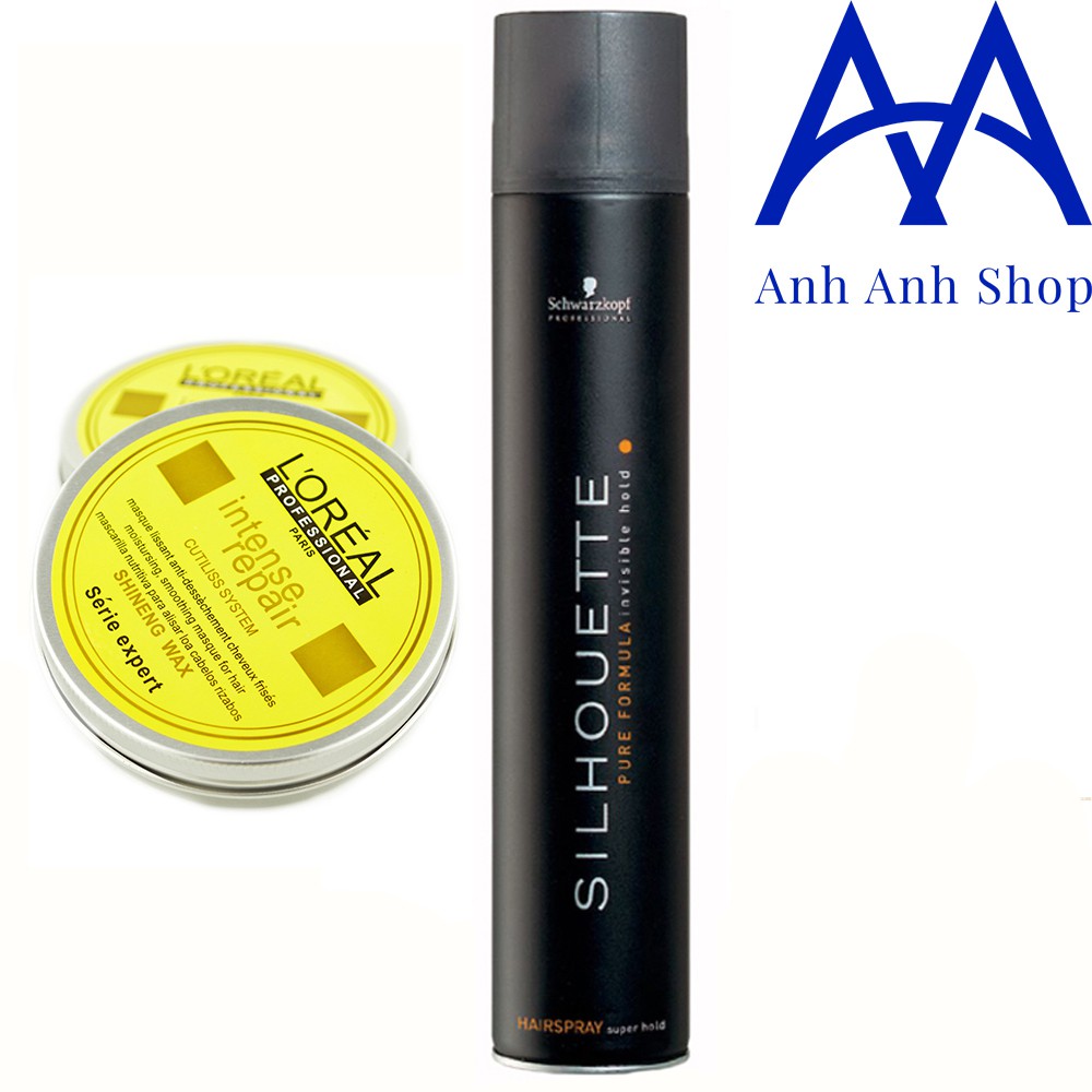 COMBO GÔM SILHOUETTE 420ML/KERATIN VÀ SÁP CÁC LOẠI