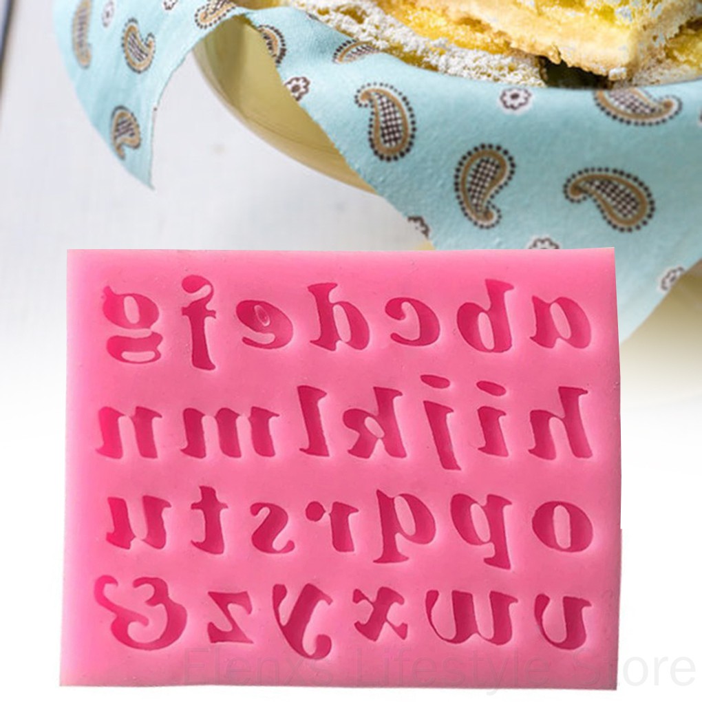 Khuôn Làm Bánh Kẹo Dạng Chữ Và Số Bằng Silicon Cao Cấp Tiện Dụng