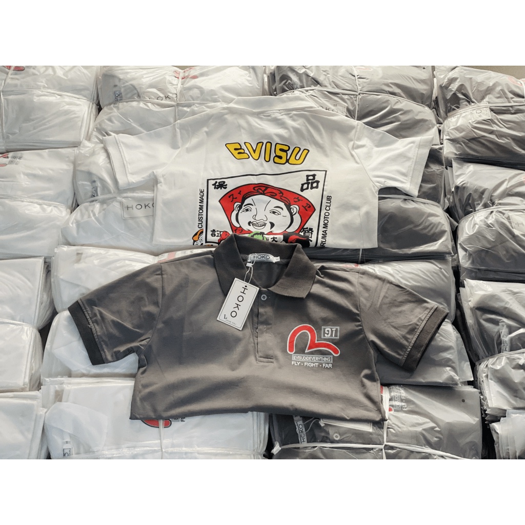 (MẪU MỚI) Áo Thun Nam Polo EVisus Có Cổ In Ông Mặt Hề Phối Màu Đỉnh Cao Siêu Hot HHP FASHION